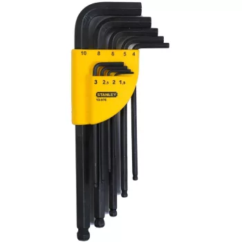   Stanley Imbuszkulcs készlet hosszú gömbfejjel 1,5-10mm 9db
