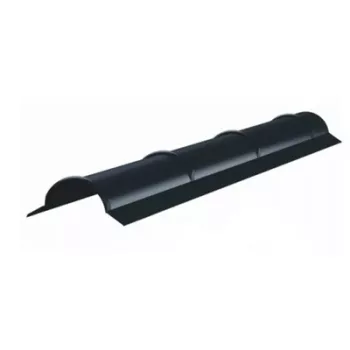   ZENSTEEL Gerincelem trapézlemezhez, Fényes antracit szürke RAL7016, Hossz: 2000mm