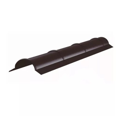 ZENSTEEL Gerincelem trapézlemezhez, Fényes csokibarna RAL8017, Hossz: 2000mm
