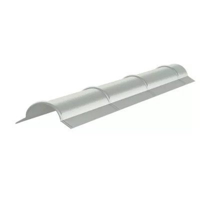 ZENSTEEL Gerincelem trapézlemezhez, Fényes törtfehér RAL9002, Hossz: 2000mm