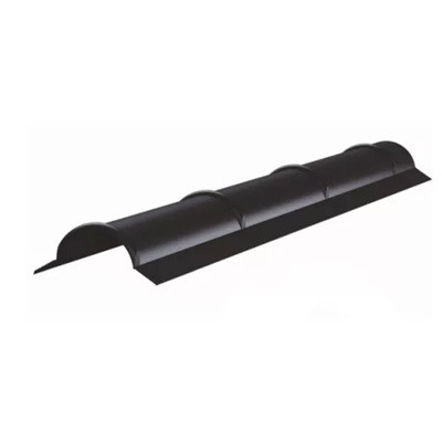 ZENSTEEL Íves gerincelem, Fényes szürkésbarna RAL8019, Hossz: 2000mm
