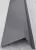 ZENSTEEL Oromszegély, Fényes grafitszürke RAL7024, Hossz: 2000mm