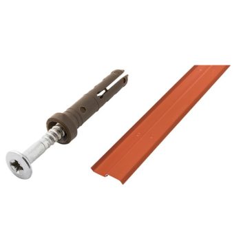   Bramac Vörös Wafaflex szegélylemez+csavar SET kétoldalon különböző színben: vörös/sötétbarna