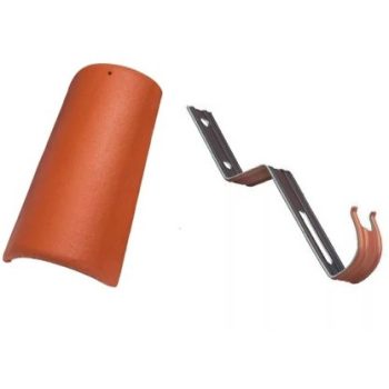   Bramac Római Novo téglavörös Kúpcserép rögzítővel SET