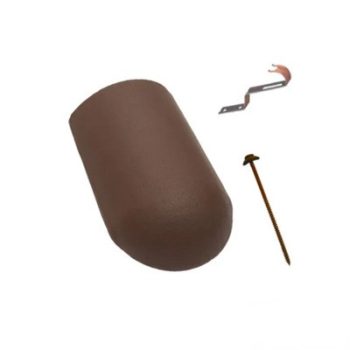   Bramac Római Novo barna Kezdő élgerinc cserép rögzítőkkel SET