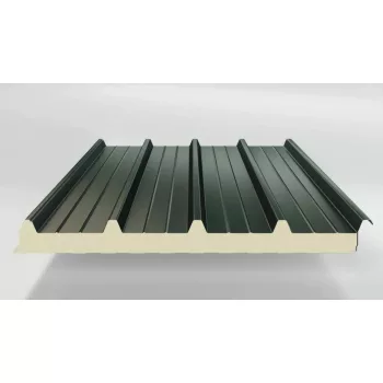   ZENSTEEL Tető szendvicspanel PUR 100mm, Antracit szürke RAL7016, Hossz: 6 méteres, IP