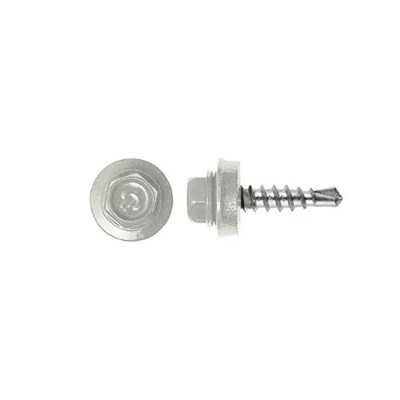 ZENSTEEL Rögzítő csavar fémhez, RAL9002 fényes (törtfehér) - 4,8*19mm - 50db