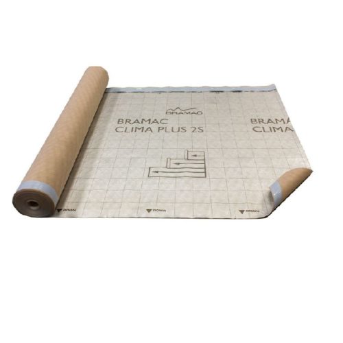 Bramac Clima Plus 2S hőtükrös páraáteresztő tetőfólia, dupla ragasztósávval