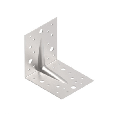 Koelner 105x105x90 mm erősített egyenlő szárú sarokösszekötő, lv:2,0 mm(25db/dob)