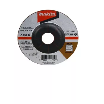 MAKITA Csiszolótárcsa INOX 115x6mm