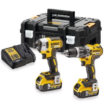   Dewalt 18V akkus gépkészlet (DCD796, DCF887)  2db 5 Ah akkuval, töltővel