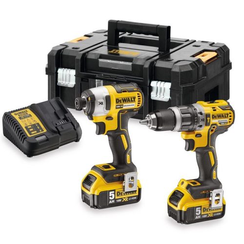 Dewalt 18V akkus gépkészlet (DCD796, DCF887)  2db 5 Ah akkuval, töltővel