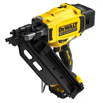   Dewalt 18V akkus szegező, 50 - 90 mm, átmérõ 2,8 - 3,3 mm, 33 °, 2 db 5 Ah akkuval, töltővel