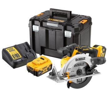   Dewalt Akkus körfűrész 165mm XR (18V/2x5,0 Ah) Tstak kofferben