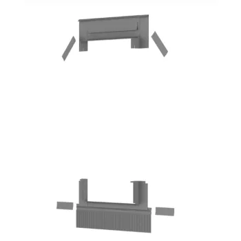 DAKEA Burkolókeret állókorcos acéllemez fedéshez 55x78