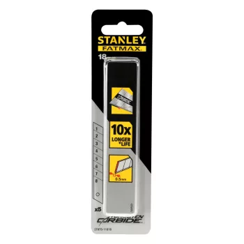 Stanley FatMax karbid tördelhető penge 18mm 5db
